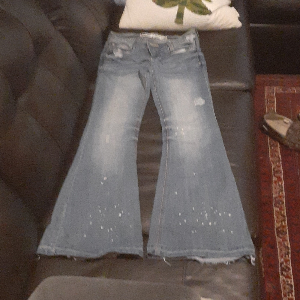 Distressed Bell bottom jeans